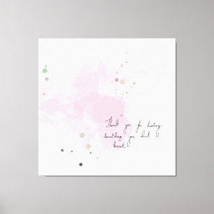 Toile Merci pour la guérison de quelque chose que vous n