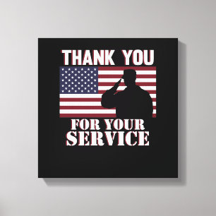 Toile Merci Pour Votre Service Joyeux Jour Des Anciens C
