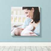 Toile Mère allaitant bébé (Insitu (Plancher de Bois))