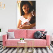 Toile Mère allaitante nouveau-né (Insitu(Salon))
