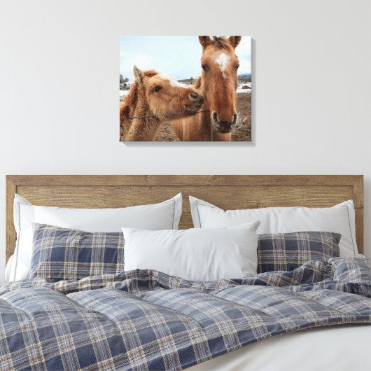 Toile Mère Cheval et poulain (Insitu(Chambre))