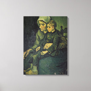 Toile Mère de Vincent van Gogh   et enfant, 1885