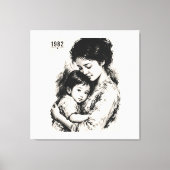 Toile Mère & Enfant Vintage 1982 (Recto)
