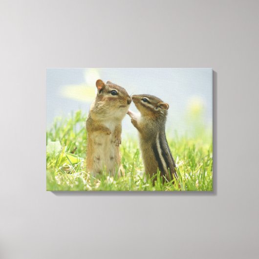 Toile Mère Et Bébé Chipmunk (Recto)