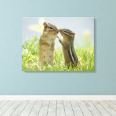 Toile Mère Et Bébé Chipmunk (Insitu (Plancher de Bois))