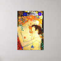 Mère et enfant par Gustav Klimt Grand Art Nouveau