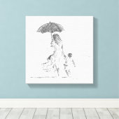 Toile Mère et enfant Sri Lanka (Insitu (Plancher de Bois))