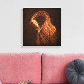Toile Mère Giraffe et bébé (Insitu(Salon))