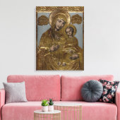 Toile Mère Marie Christ Enfant Lithographie Or 1872 (Insitu(Salon))
