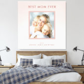 Toile Mère Meilleure maman blush rose rose rose or photo (Insitu(Chambre))
