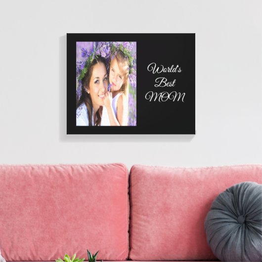 Toile Mère photo noir (Insitu(Salon))