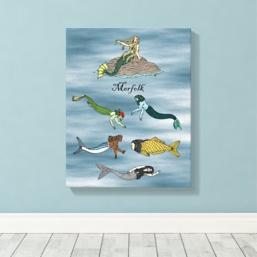 Toile Merfolk (Insitu (Plancher de Bois))