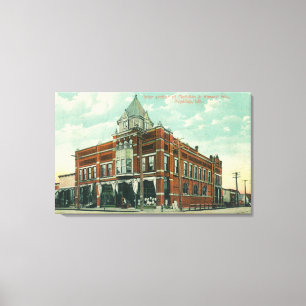 Toile Méridien et vue d'intersection de rue de Stewart