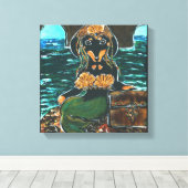 TOILE MERMAID DACHSHSHING (Insitu (Plancher de Bois))