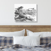 Toile Mermaid et Dolphin (Insitu(Chambre))