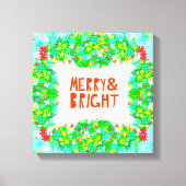 Toile Merry & Bright Wreath (Recto)