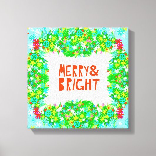 Toile Merry & Bright Wreath (Recto)