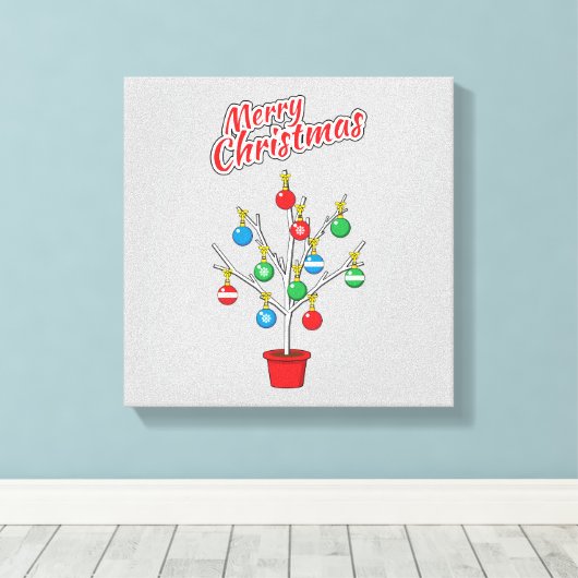 Toile Merry Christmas (Insitu (Plancher de Bois))