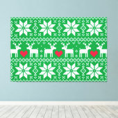 Toile Merry Christmas pattern 2 (Insitu (Plancher de Bois))