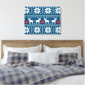 Toile Merry Christmas pattern 2 (Insitu(Chambre))