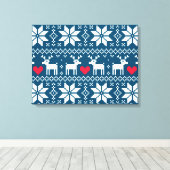 Toile Merry Christmas pattern 2 (Insitu (Plancher de Bois))