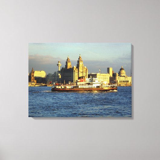 Toile Mersey Ferry & Liverpool Waterfront (Recto)