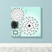 Toile Merveilleux Dandelions Bleu (Insitu (Plancher de Bois))