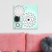 Toile Merveilleux Dandelions Bleu (Insitu(Salon))