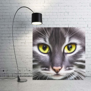 Toile Merveilleux portrait de chat