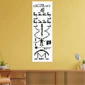 Toile Message binaire Arecibo 1974 (Insitu(Salon))