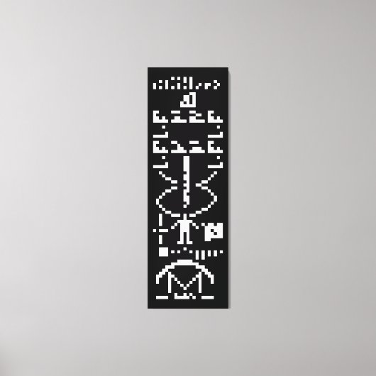 Toile Message binaire Arecibo 1974 (Recto)