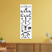 Toile Message binaire d'Arecibo 1974 (Insitu(Salon))