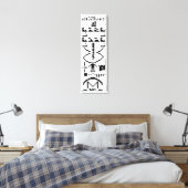 Toile Message binaire d'Arecibo 1974 (Insitu(Chambre))
