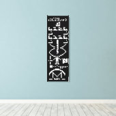 Toile Message binaire d'Arecibo 1974 (Insitu (Plancher de Bois))