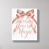 Toile Message Chic d'Amour de Soi et d'A Empowerment (Recto)