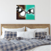 Toile Message dans une bouteille : Brown Abstrait, Turqu (Insitu(Chambre))