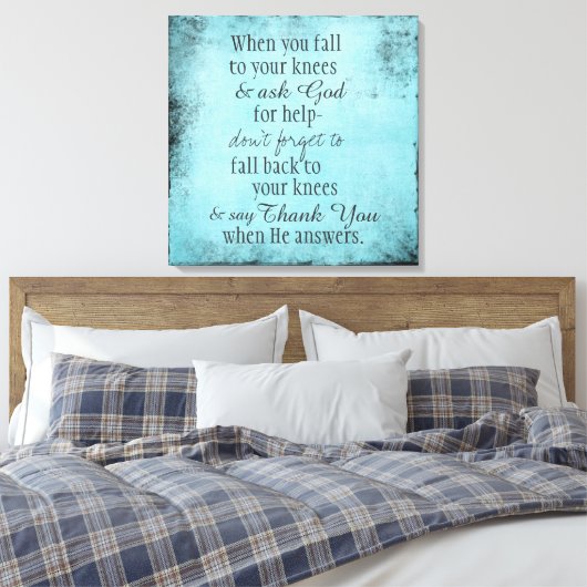 Toile Message de citation chrétienne inspirant (Insitu(Chambre))