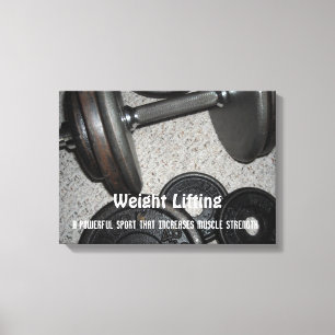 Toile Message de motivation pour la musculation