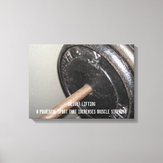 Toile Message de motivation pour la musculation (Recto)