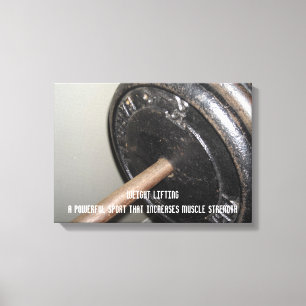 Toile Message de motivation pour la musculation