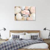 Toile Message Love Wins sur des pierres (Insitu(Chambre))