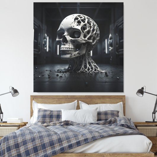 Toile Métamorphose du crâne éthérique (Insitu(Chambre))