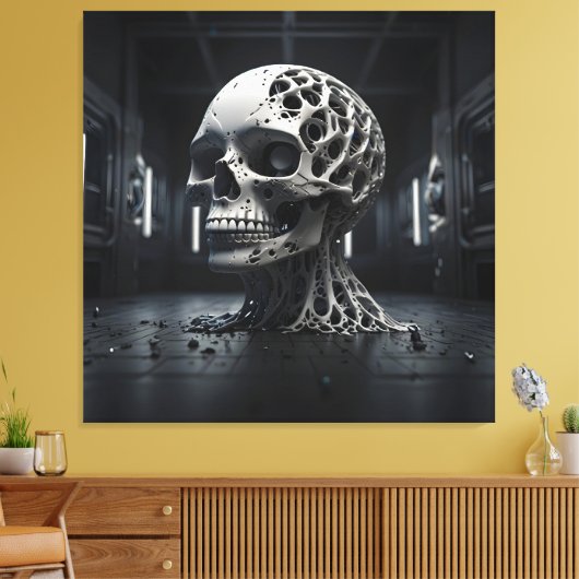 Toile Métamorphose du crâne éthérique (Insitu(Salon))