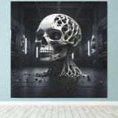 Toile Métamorphose du crâne éthérique (Insitu (Plancher de Bois))
