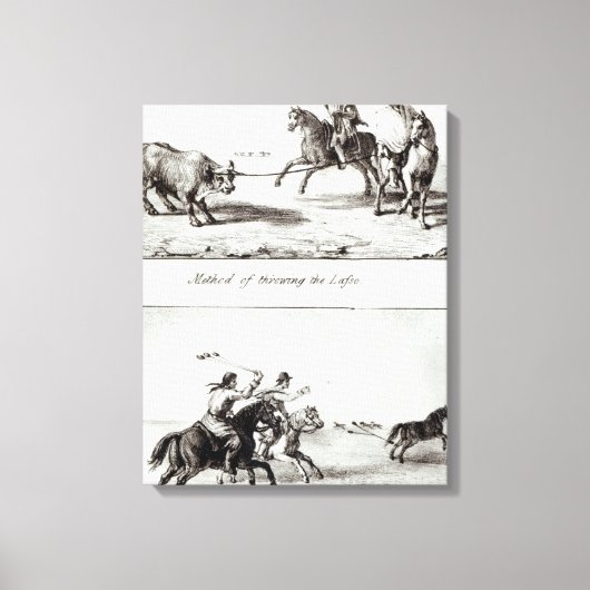 Toile Méthodes de Jeter le Lasso et les Bolas (Recto)