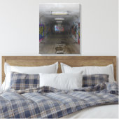 Toile Métro Gritty Graffiti Street art, art réel (Insitu(Chambre))