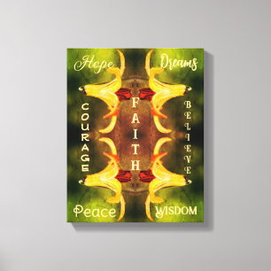 Toile Mettre à profit les mots d'inspiration Abstraits d