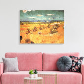Toile Meules avec moissonneuse de Vincent van Gogh (Insitu(Salon))