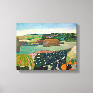 Toile Meules de foin de Paul Gauguin   en Bretagne, 1890