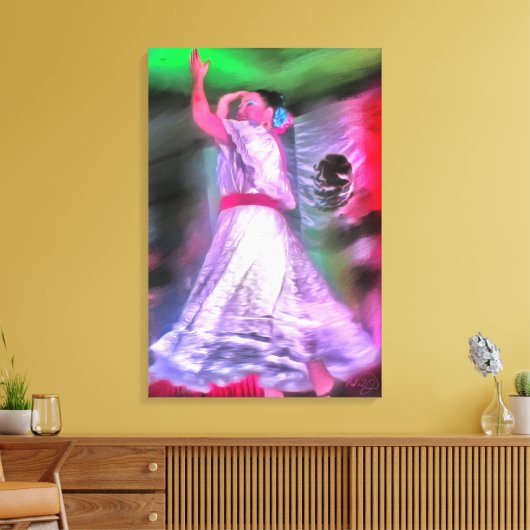 Toile Mexican Dancer 0175 Canvas Art Print (Insitu(Salon))